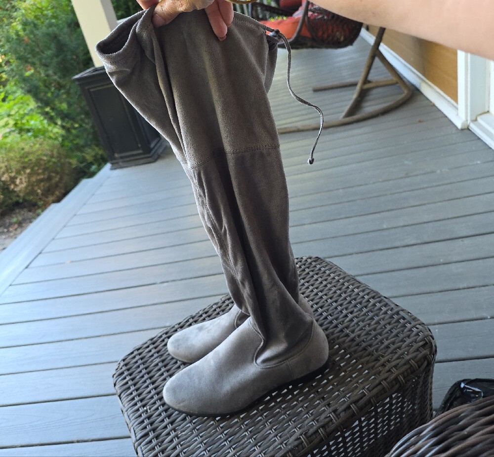 Over-the-Knee Women's Boots in Gray